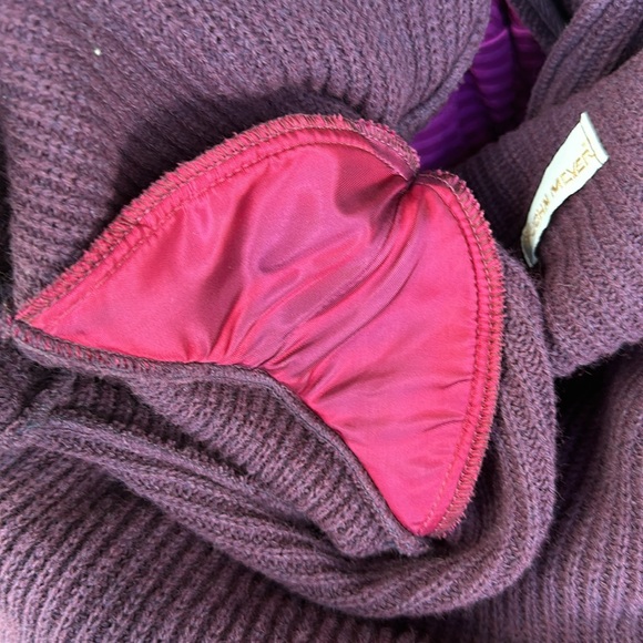 Amazing Vintage John Meyer‎ plum purple snap up sweater - Picture 8 of 10